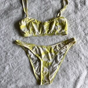 Lime green Billabong bikini set